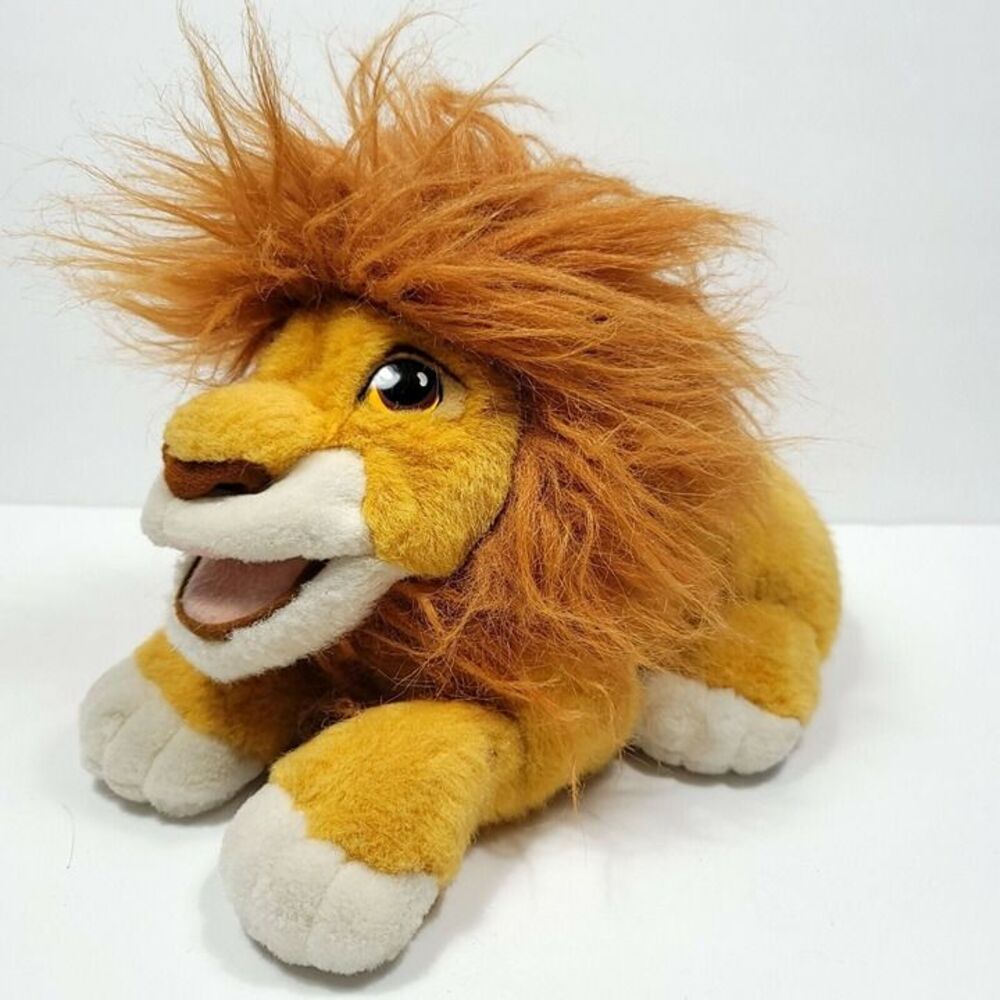 Disney Lion King Roaring Simba Plush Puppet Stuffed Animal Vintage 1993 Talking